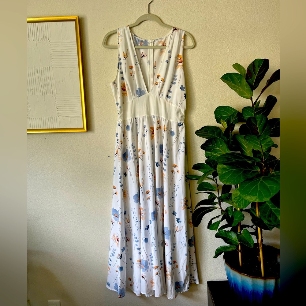 White Floral Dress